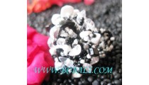 Beaded Stones Rings Fashion